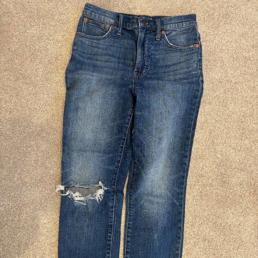Madewell perfect vintage crop high rise jean size 28